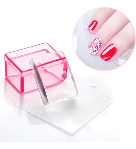 Set De Estampadores De Uñas De Silicona Clear Art Para