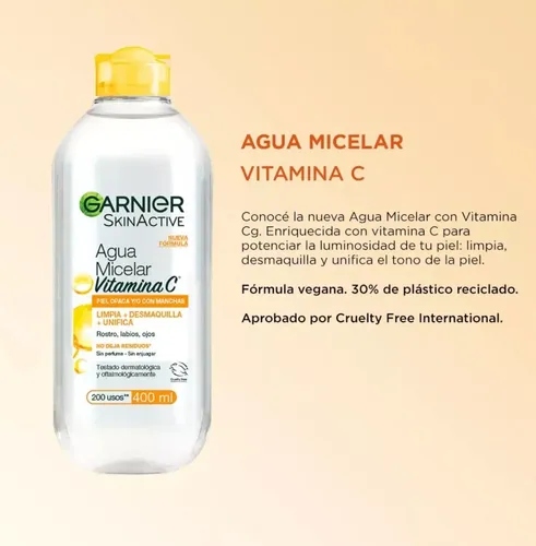 Micelar Aclarante Garnier