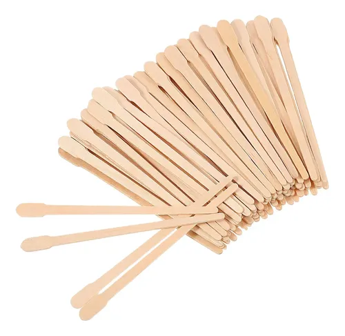 Espátulas De Cera Pequeñas Wax Sticks Bememo, 500 Unidades