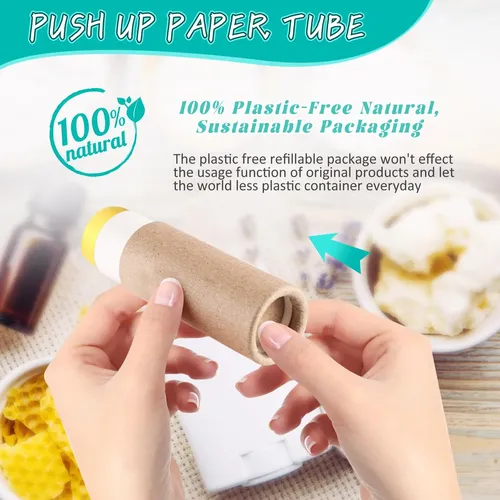 Tubo De Bálsamo Labial De Cartón De 0.3 Oz, 50 Unidades, Pap