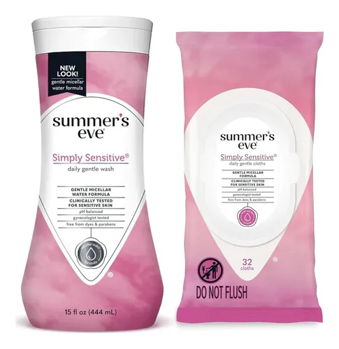 Kit Higiene Femenina Summer’s Eve Sensitive 15 Oz Y