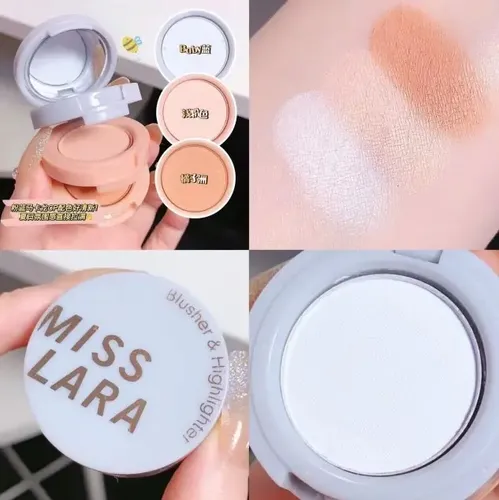 Mini Kit Trio Blush Iluminador Multiuso Miss Lara Tono 04