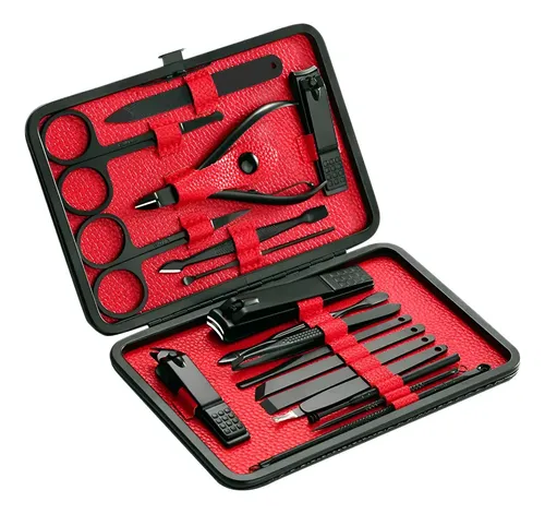Za Set De Manicure Y Pedicure Profesional 16 Piezas Con Sd