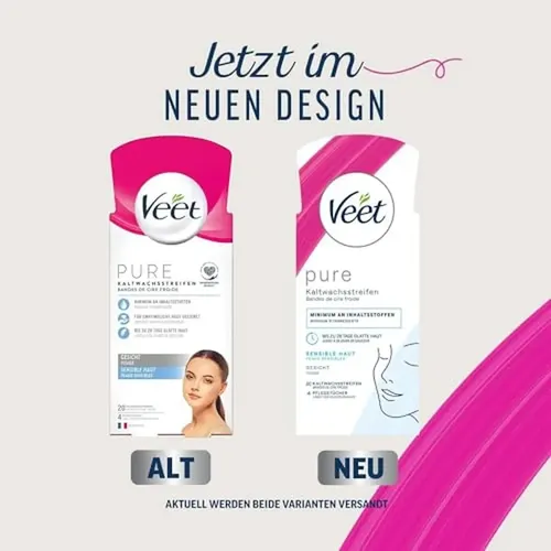 Tiras De Cera Listas Para Usar De Veet Face Para Pieles Sens
