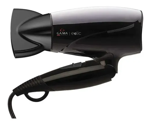 Secador De Pelo Gama Italy Eolic Ion Mini Negro Plegable -3c