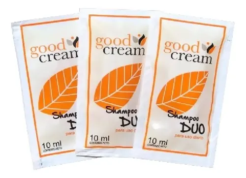 Shampoo Duo Good Cream Hotel Sachet 10cc 500 Unidades