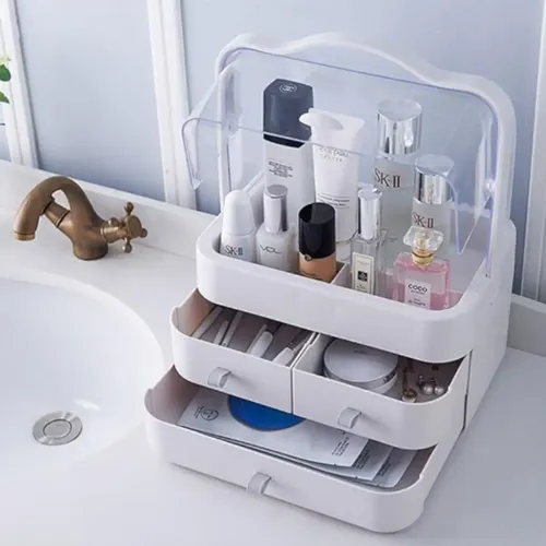 Organizador Maquillaje Portatil Escritorio Porta Cosmetico