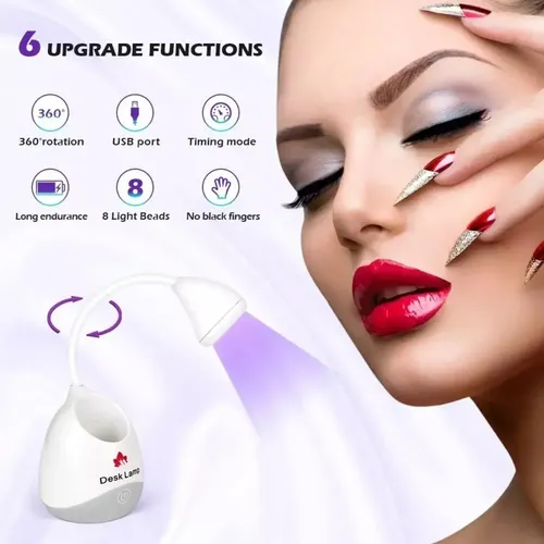 Cabina Inalambrica Flor Uv/led Soft Gel 36w Usb Recargable