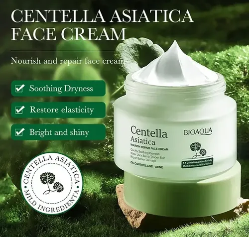 Crema Facial Reparadora De Centella Asiatica 50 G Bioaqua