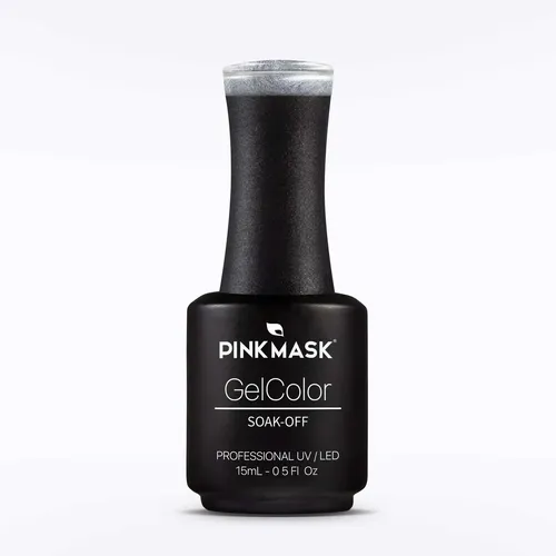 Pink Mask Esmalte Semipermanente Gel Color X 15ml/.5floz Color Silver Lake