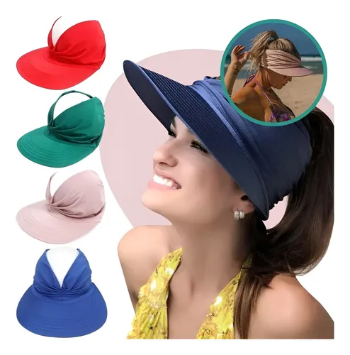 Visera Turbante Verde Uv Protección Upf 50 Sombrero Playa
