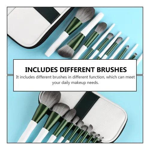 Make Up Brushes 12pcs Pu Leather Brush Kit For Women
