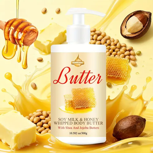 Loción Corporal Miel Y Karité 300g – Textura Ligera