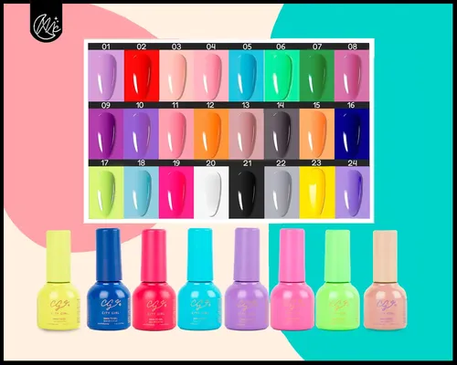 Kit Uñas Esmaltadas Semipermanente Set Completo Polygel Uv