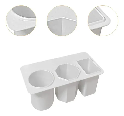 Organizador De Mesa Para Brochas De Maquillaje Negro