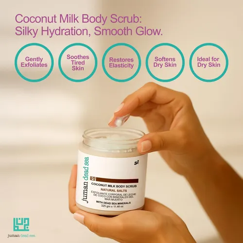 Exfoliante Corporal Juman 325g De Leche De Coco Vegano Sin S