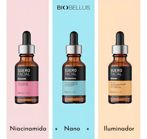 Suero Facial Serum Nano Hialuronico Antiage 30ml Biobellus F