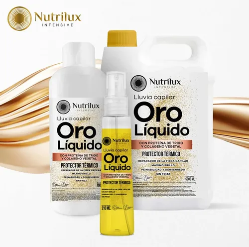 Oro Líquido 5 Litros Nutrilux Brillo Keratina Biotina