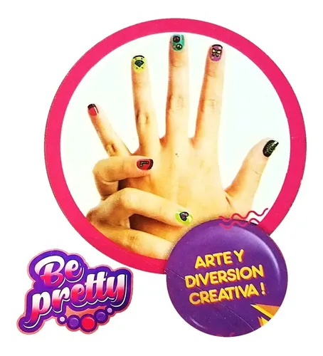 Kit De Uñas Postiza X 36 Para Niñas Infantil Super Cla D3287