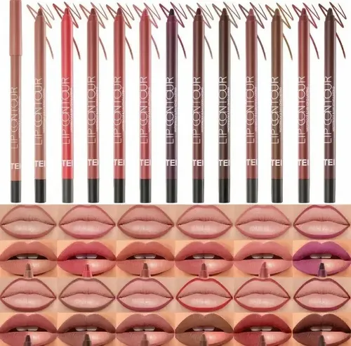 Delineador Labial Cremoso Lip Contour Tei Waterproof Color Tono 02
