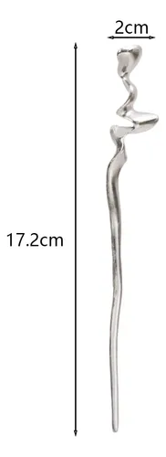 Palillos De Pelo Estilo Chino Retro For Mujer, 2 Unidades E