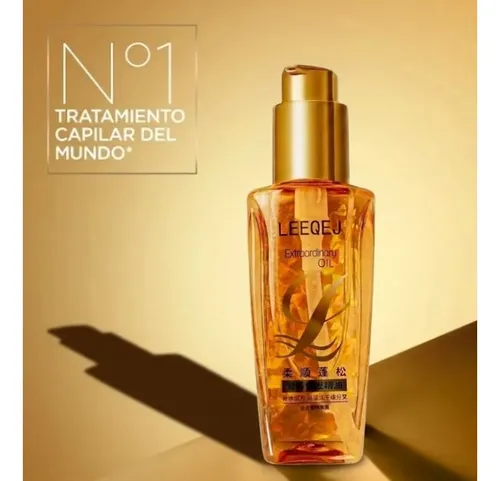Aceite Capilar Lujoso Y Nutritivo Leeqej The «little Gold Bo