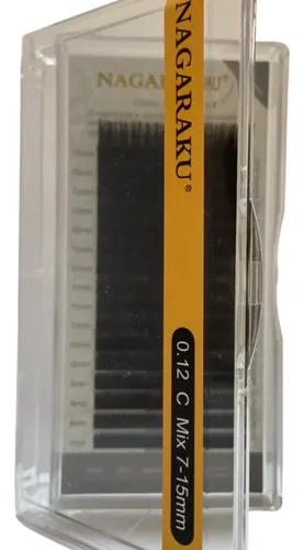 Kit Nagaraku Extensiones De Pestañas Clásicas Curva C Mix 7 Al 15 Mm Grosores 0.03 0.05 0.10 0.12 0.15
