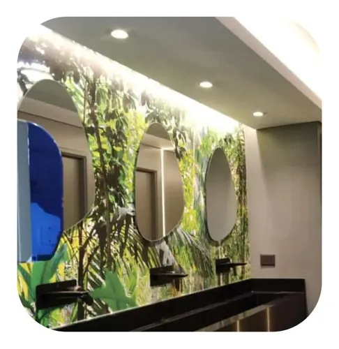 Espejo Con Forma Irregular 45cm X 55cm Modelo 10 Con Luz Led