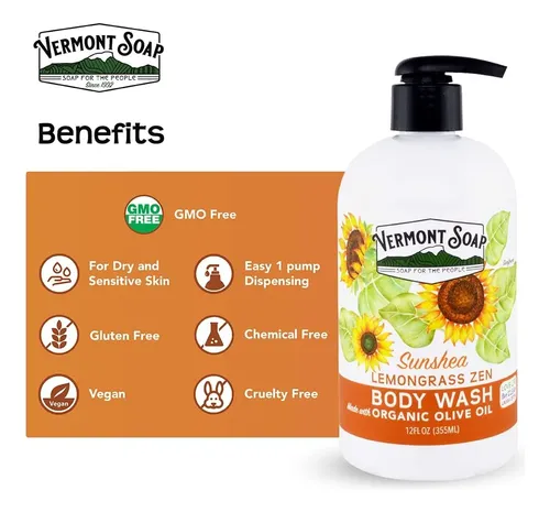 Gel De Baño Vermont Soap Aroma Zen De Hierba Luisa 355 Ml Pa