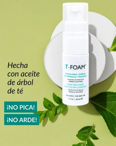 Espuma T Foam De Limpieza Profunda Para Párpados Y Pestañas