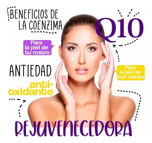 Crema Facial Antiarrugas Q10 Con Vit E Grande X 120 C.c