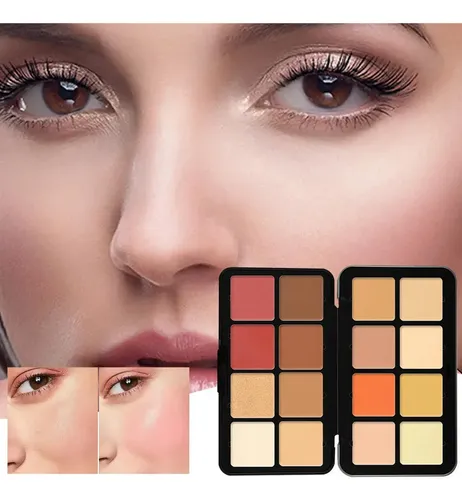Paleta De Maquillaje De 16 Colores De Rubor Y Corrector K