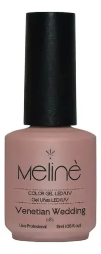 Esmalte Meline Nuevos Colores Gel Uv/led Semip. X 15 Ml Color 081 Venetian Wedding