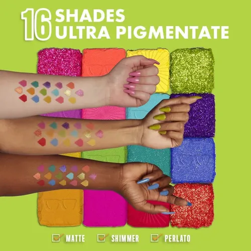 Paleta De Sombras Nyx Ultimate Brights 16 Colores