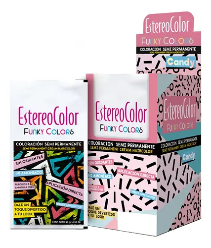 Tintura Coloracion Estereocolor Funky Colors Pasteles X12 Tono Rosa Pastel