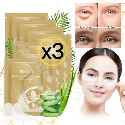 Mascarilla Hidratante De Colageno Ojos Ojeras Parche X3 U