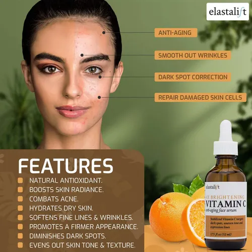 Sérum Facial Elastalift Vitamina C Con Ácido Hialurónico 50