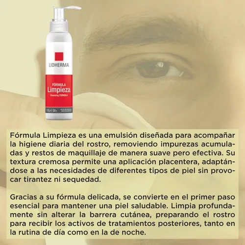 Leche Limpieza Lidherma Emulsion Facial Desmaquilla Hidrata