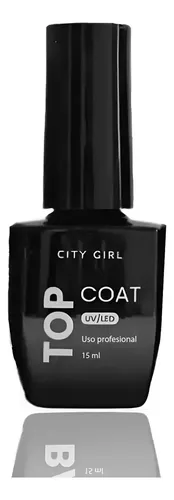 Esmalte Semi Permanente Top Coat Profesional 15ml City Girl Transparente