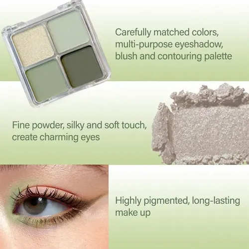 Paleta De Sombras K’apeine Sage Green 4 Colores
