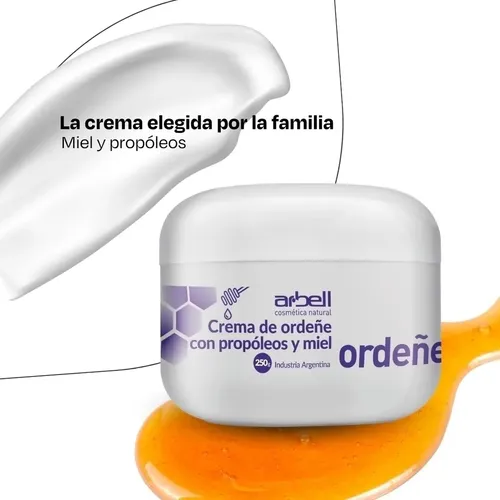Crema De Ordeñe Propóleo Miel 250 Gr. Arbell