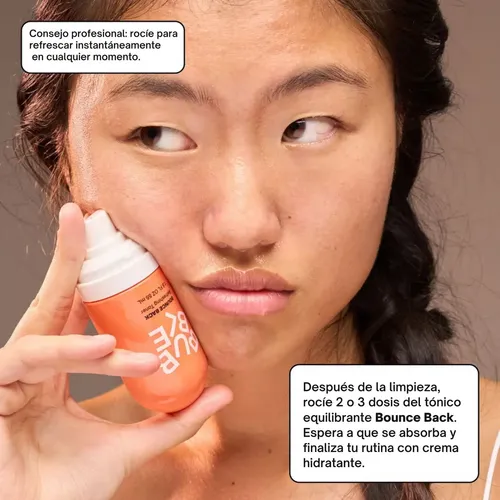 Tónico Refrescante en Spray Bubble Bounce Back Skincare 1.8 fl oz Mist Equilibrante para Todo Tipo de Piel