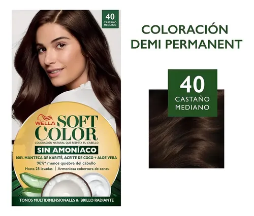Soft Color Kit De Tintura Semipermanente 40 Castaño Medio