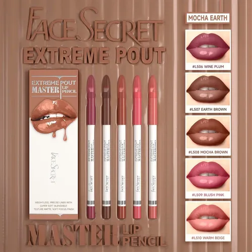 Delilineador De Labios Mate Con Brocha Integrada Mocha