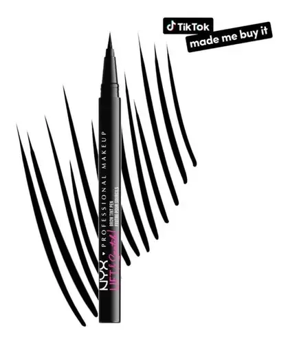 Nyx Lift & Snatch! Delineador De Cejas Líquido Ultra Fino Color Negro