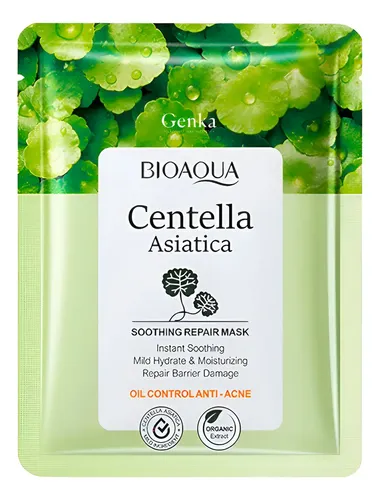 Mascarilla Facial Centella Asiatica Hidratante Bioaqua Todo Tipo De Piel