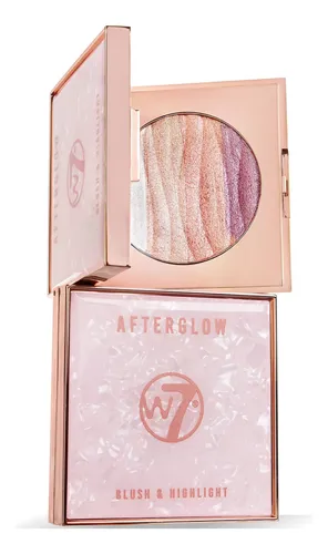Blusher & Highlight Compact W7 Afterglow Oro Rosa