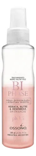 Ossono Tratamiento Bi Phase Hidrata Nutre Desenreda 135ml X3