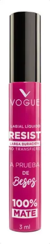 Labial Liquido Vogue Resist Larga Duracion Acabado 100% Mate Color Magica