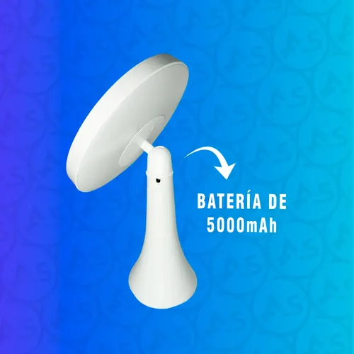 Espejo Con Luz Led Para Maquillaje Tactil 2 En 1 Recargable